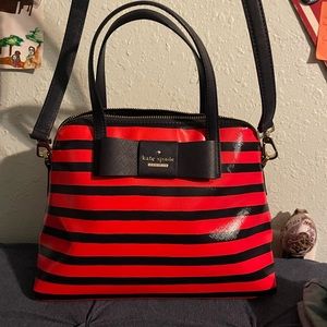 Kate Spade Navy and Red Striped Purse